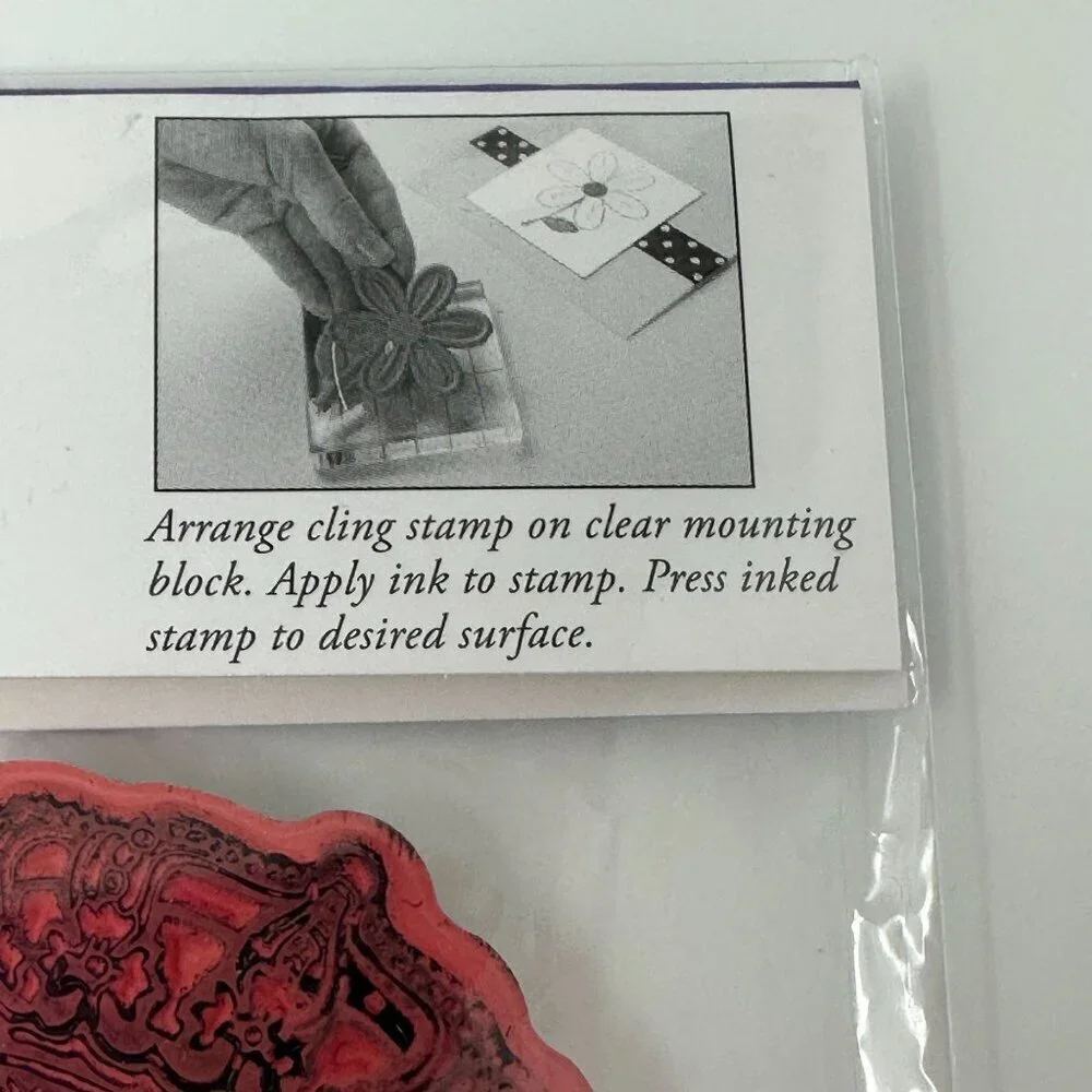 Stampabilities Ornate Icons Cling Rubber Stamp Set Crown Fleur Chandelier Wing H